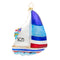 Christopher Radko Smooth Sailin' Santa Ornament