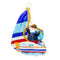 Christopher Radko Smooth Sailin' Santa Ornament