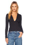 Susana Monaco L/S Open Front Top-shopbody.com