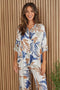 Milio Milano Silky Viscose Palm Pattern L/S Shirt-=shopbody.com