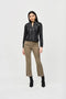 Joseph Ribkoff Faux Suede Jacket With Metallic Mesh Detail-shopbody.com