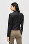 Joseph Ribkoff Faux Suede Jacket With Metallic Mesh Detail-shopbody.com