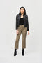 Joseph Ribkoff Faux Suede Jacket With Metallic Mesh Detail-shopbody.com