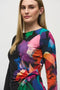 Joseph Ribkoff Silky Knit Abstract Placement Print Top-shopbody.com