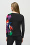 Joseph Ribkoff Silky Knit Abstract Placement Print Top-shopbody.com