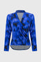 Joseph Ribkoff Silky Knit Abstract Print Wrap Top-shopbody.com