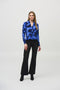 Joseph Ribkoff Silky Knit Abstract Print Wrap Top-shopbody.com