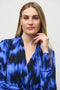 Joseph Ribkoff Silky Knit Abstract Print Wrap Top-shopbody.com