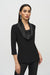 Joseph Ribkoff Silky Knit And Satin Fitted Top-shopbody.com