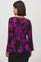 Joseph Ribkoff Silky Knit Abstract Print Flared Top-shopbody.com