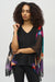 Joseph Ribkoff Chiffon Abstract Print Poncho Top-shopbody.com