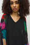 Joseph Ribkoff Chiffon Abstract Print Poncho Top-shopbody.com