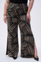 Joseph Ribkoff Gauze Tropical Print Wide-Leg Pants-shopbody.com