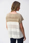 Joseph Ribkoff Color Block Metallic Sweater Knit Pullover-shopbody.com