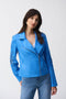 Joseph Ribkoff Foiled Faux-Suede Moto Jacket-shopbody.com