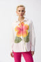 Joseph Ribkoff Embroidered Flower Cotton Shirt-shopbody.com