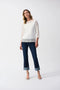 Joseph Ribkoff Knit Pullover Top With Mesh Detail-shopbody.com