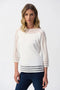 Joseph Ribkoff Knit Pullover Top With Mesh Detail-shopbody.com