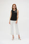 Joseph Ribkoff Silky Knit and Chiffon Fitted Top-shopbody.com