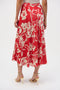 Joseph Ribkoff Satin Floral Print A-Line Skirt-shopbody.com