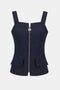 Joseph Ribkoff Lux Twill Bustier Fitted Top-shopbody.com