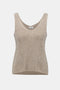 Joseph Ribkoff Metallic Knitted Camisole with Rhinestones-shopbody.com