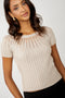 Frank Lyman Knit Top - Champagne-shopbody.com