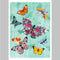 Papyrus Butterflies On Blue-shopbody.com