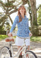 Cabana Life Seaside Floral 1/4 Zip Sport Top-shopbody.com