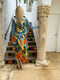 Stacey Bradley Design Silk Dress / Orange Feather-shopbody.com