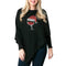 Top It Off Holly Poncho-black-silver santa-shopbody.com