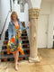 Stacey Bradley Design Silk Dress / Orange Feather-shopbody.com