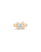 UNOde50 18K Gold-Plated Ring With White Cubic Zirconia-shopbody.com