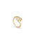 UNOde50 18K Gold-Plated Ring With White Cubic Zirconia-shopbody.com