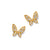 Brighton Enchanting Butterfly Post Earrings Gold-shopbody.com