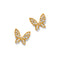 Brighton Enchanting Butterfly Post Earrings Gold-shopbody.com