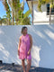 Skemo Art Deco Celeste Short Dress - Pink-shopbody.com