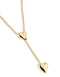 UNOde50 18K Gold-Plated Chain with Two Hearts, One Adjustable in the Center-shopbhody.com