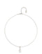 UNOde50 Sterling Silver-Plated Necklace With White Central Cubic Zirconia-shopbody.com