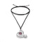 UNOde50 Sterling Silver - Necklace w/Black Cord-shopbody.com