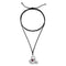 UNOde50 Sterling Silver - Necklace w/Black Cord-shopbody.com