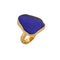 Charles Albert Alchemia - Cobalt Blue Recycled Glass Adjustable Ring -shopbody.com