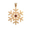 Charles Albert Alchemia - Garnet Snowflake Pendant-shopbodycom