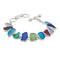 Charles Albert Silver - Multi-Color Recycled Glass Bracelet-shopbody.com