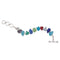 Charles Albert Silver - Multi-Color Recycled Glass Bracelet-shopbody.com