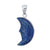 Charles Albert Silver - Lapis Lazuli Crescent Moon Pendant-shopbody.com