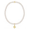 Enewton egirl Classic Pearl 3mm Bead Bracelet - Signature Cross Gold Charm