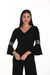 Frank Lyman Black Knit Top-shopbody.com