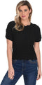 Frank Lyman Black Woven Top-shopbody.com