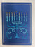 Papyrus Blue Stitched Menorah Card-shopbody.com